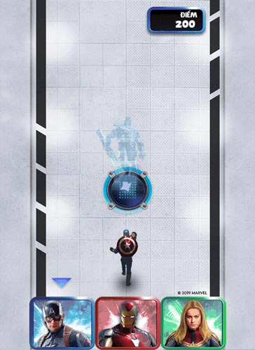 Mỗi Hero Marvel sẽ tấn công và tiêu diệt kẻ địch có màu tương ứng