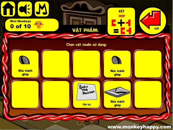 Các vật đã thu được