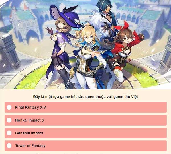 Chọn đáp án đúng