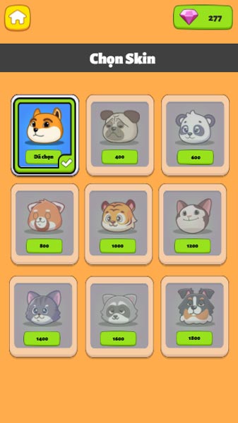 Rất nhiều mẫu Skin trong Shop cửa hàng