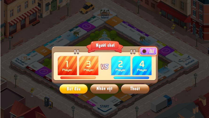 Game có nhiều chế độ chơi như 2 vs 2.