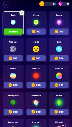 Game có rất nhiều trang phục cho quả bóng.