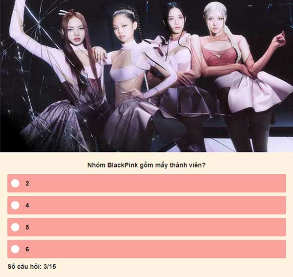 Chọn đáp án đúng