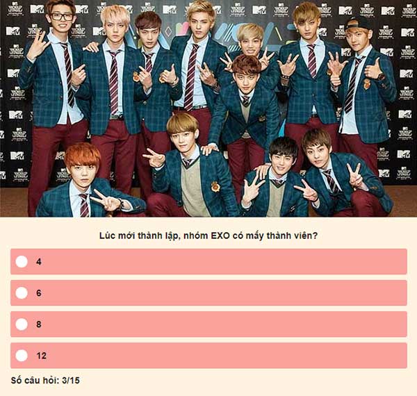 Chọn đáp án đúng