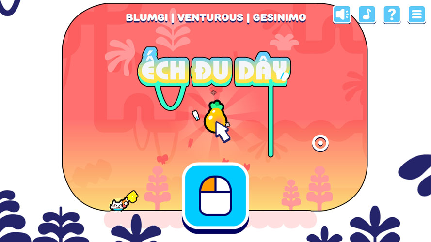 Chơi game Ếch đu dây - GameVui.vn