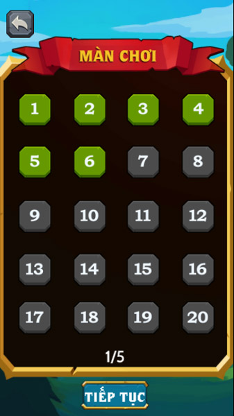 Game có tất cả 100 màn chơi.