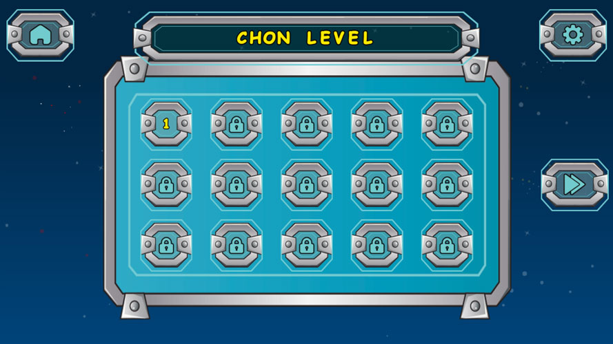 Game có tất cả 30 màn chơi với mức độ khó dễ khác nhau.