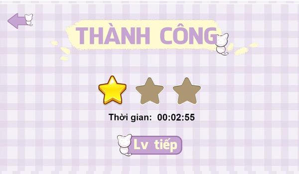 Hoàn thành level thử thách
