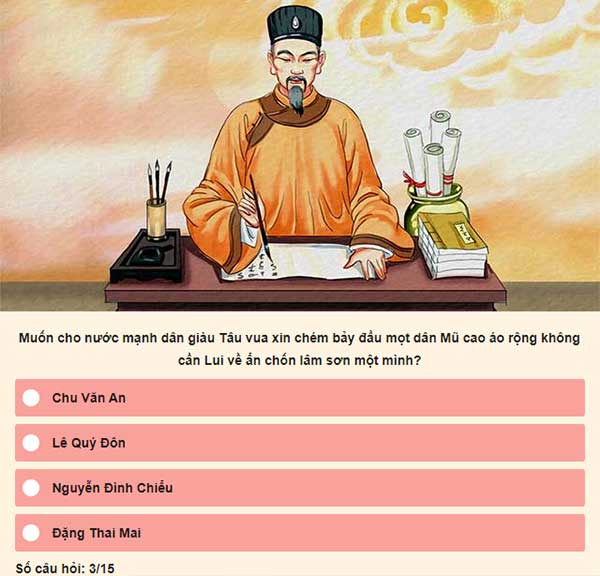 Chọn đáp án đúng