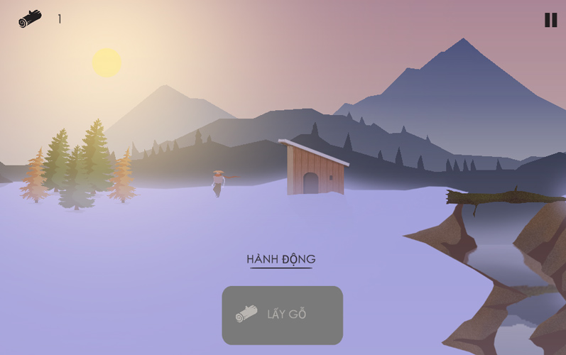 Thu thập gỗ để xây dựng các công trình.