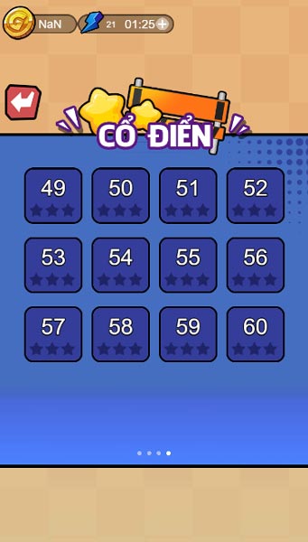 Tổng cộng có 60 level cấp độ của phần Cổ điển