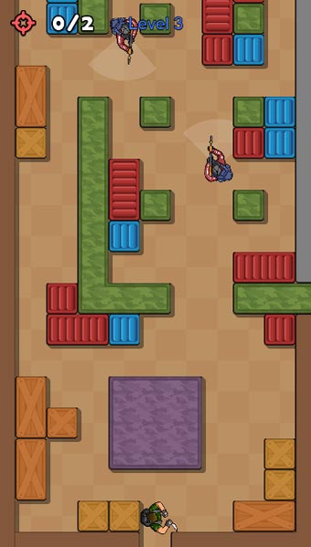 Điều khiển nhân vật sát thủ di chuyển khéo léo