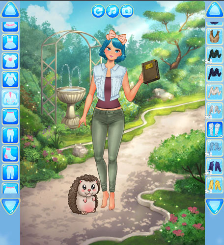 Có rất nhiều bộ trang phục tới phụ kiện như: váy, áo, giày, thú cưng, bông tai, tóc,....