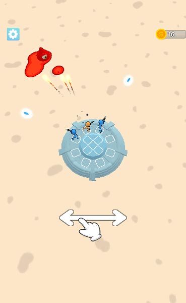 Tấn công để tiêu diệt quái vật Blob từ xa