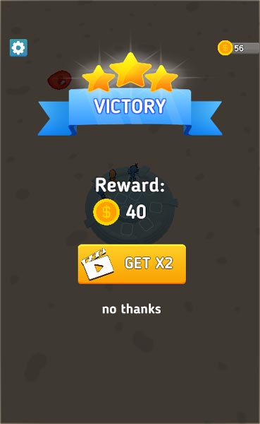 Đánh bại quái vật Blob và giành chiến thắng