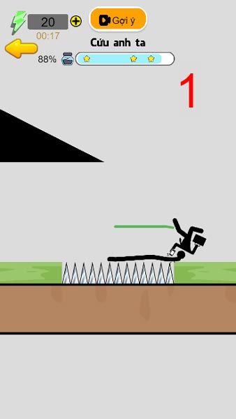 Cố gắng đạt tối đa 3 ngôi sao mỗi cấp độ