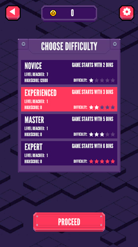 Có nhiều màn chơi với độ khó khác nhau.