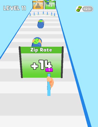 Lựa chọn tăng sức mạnh như tốc độ hoặc khoảng cách Zip