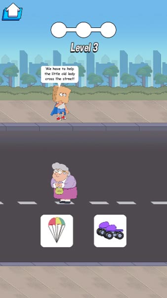 Làm sao để giúp bà lão qua đường an toàn?