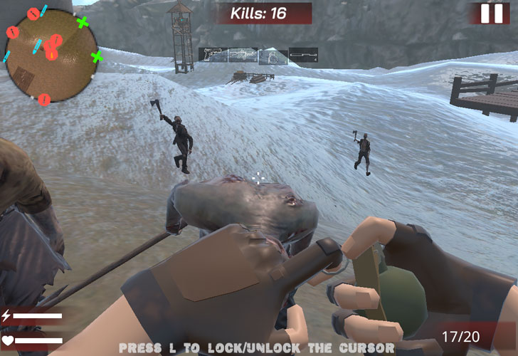 Nếu zombies quá đông, bạn có thể dùng bom.