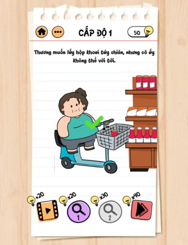 Sử dụng khả năng tư duy để vượt qua level cấp độ