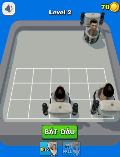 Kết hợp, hợp nhất Skibidi Toilet lại để tạo ra quân mạnh hơn, cao cấp hơn