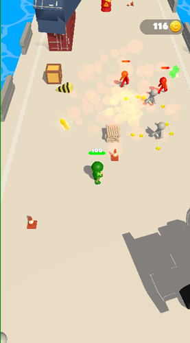 Hãy tiêu diệt hoàn bộ zombies để giành chiến thắng.