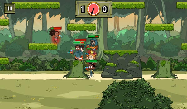 Bắn súng nước và hạ gục đối thủ nhiều mạng nhất có thể