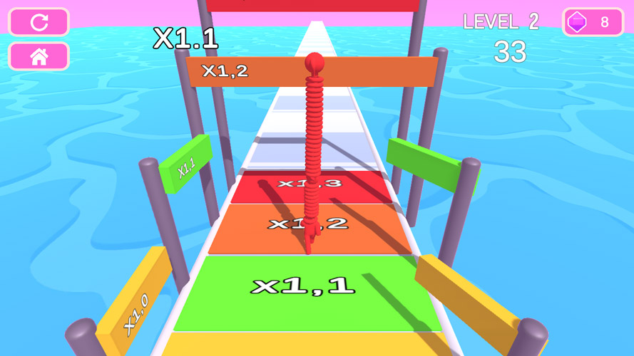 Điểm số được nhân khi cổ bạn đủ cao.