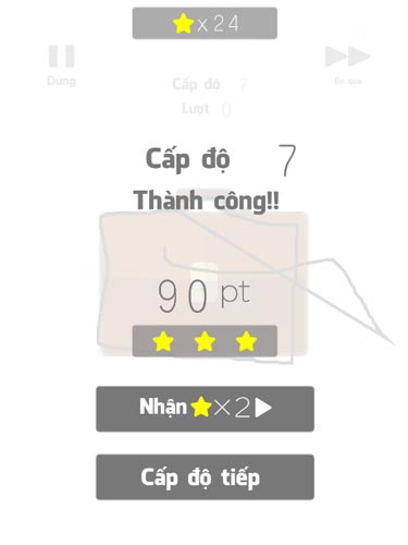 Đạt nhiều ngôi sao nhất có thể tương ứng với độ chính xác