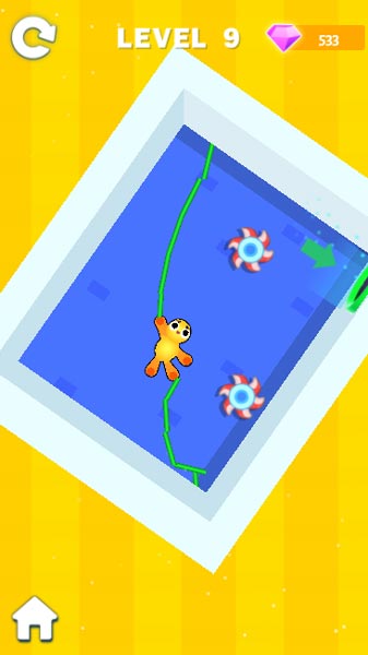 Tận dụng những lưỡi cưa để cắt đứt sợi dây