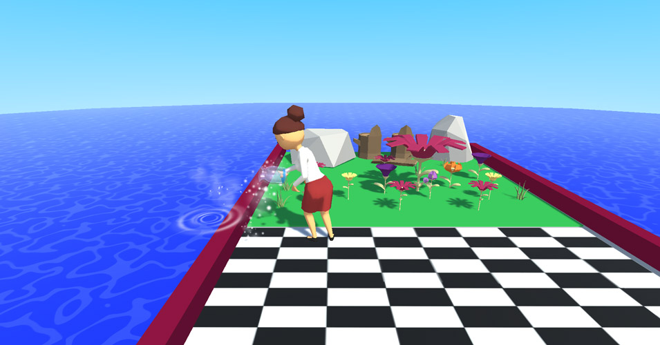 Hoàn thành cuộc đua bằng việc tưới cây của bạn.