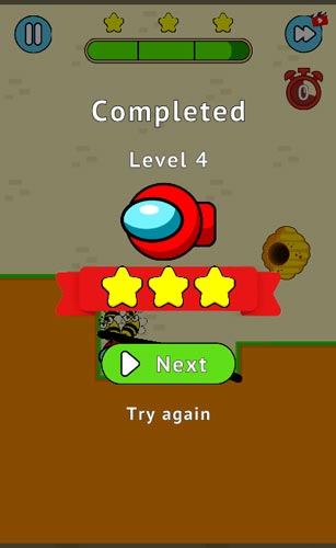 Hoàn thành cấp độ và vượt qua thử thách