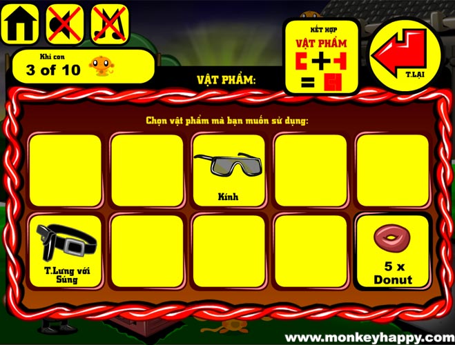 Thu thập các vật phẩm.