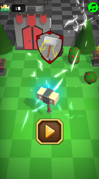 Chơi game Ném búa Thor - GameVui.vn