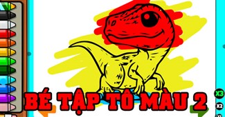 Bé tập tô màu 2