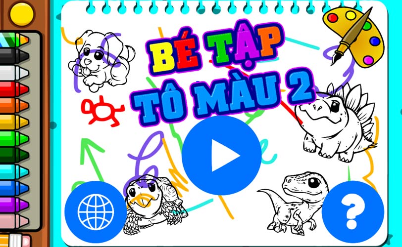 Chơi game Bé tập tô màu 2 - GameVui.vn