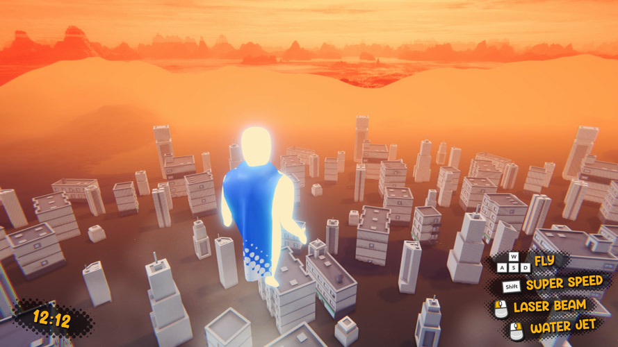 Hãy bay lên cao để dễ quan sát cả thành phố nhé.