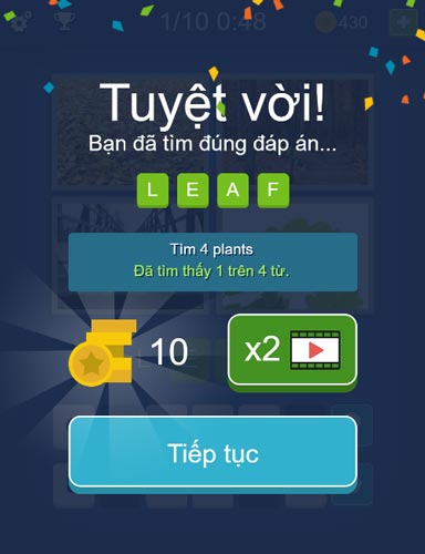 Hoàn thành level cấp độ và nhận thêm phần thưởng