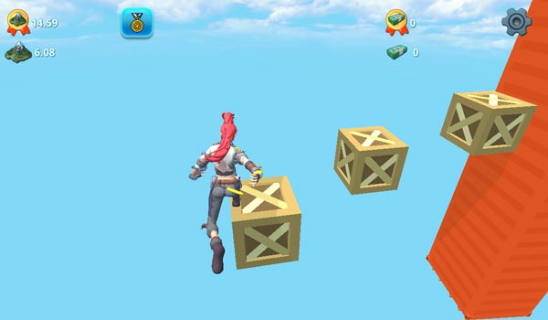 Giúp cô gái nhảy lên trên càng cao càng tốt