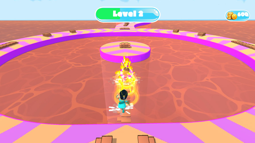 Xếp ván trên biển để tạo đường đi riêng.