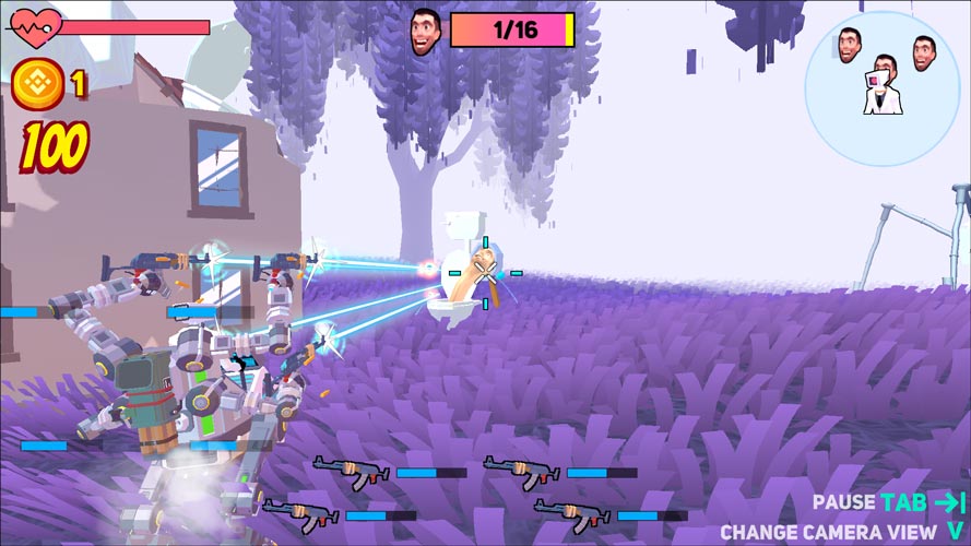 Tiêu diệt toàn bộ kẻ địch để giành chiến thắng.