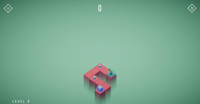 Nhiệm vụ của bạn là điều khiển khối vuông đi tới đích.