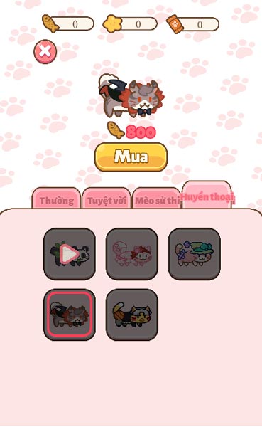 Rất nhiều mẫu Skin mèo trong Shop cửa hàng
