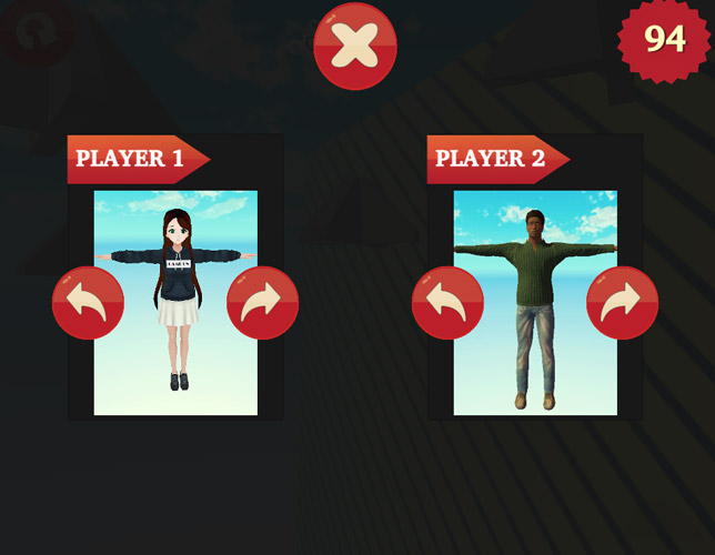 Bạn 4 nhân vật khác nhau để bạn lựa chọn.