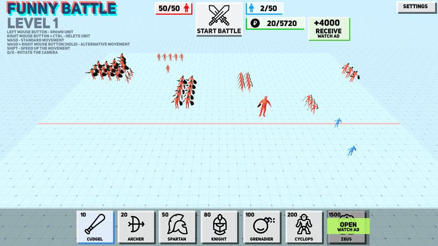 Chơi game Chiến tranh người que 3D 1 - GameVui.vn