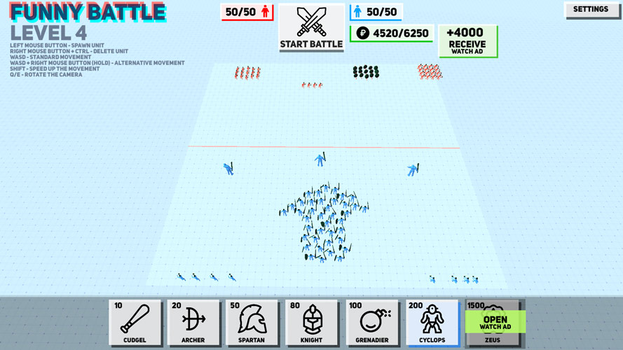 Xây dựng các đội hình và chiến lược để đánh bại kẻ thù.