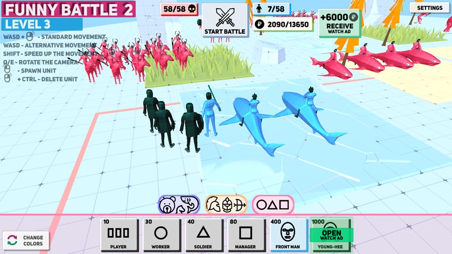 Game có rất nhiều binh linh mới cho bạn xây dựng chiến thuật.