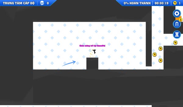 Thử thách điều khiển người que Stickman vượt qua các chướng ngại vật nguy hiểm