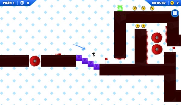 Các khối màu tím rất dễ biến mất